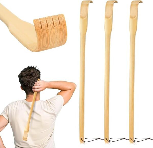 Back Scratcher, 3 Pieces 16.5" Strong Sturdy Self-Massager